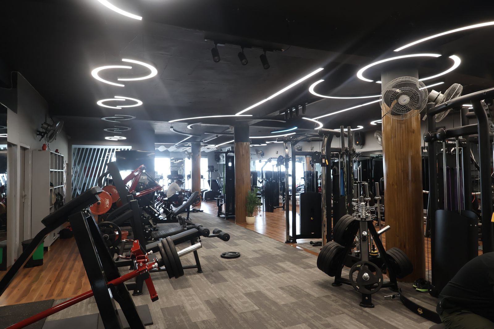 Hey Fitness premium gym interior in Patiala